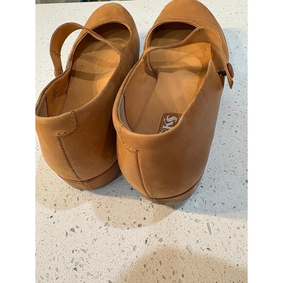 Tan Leather Korks Mary Janes - Picture 5 of 9